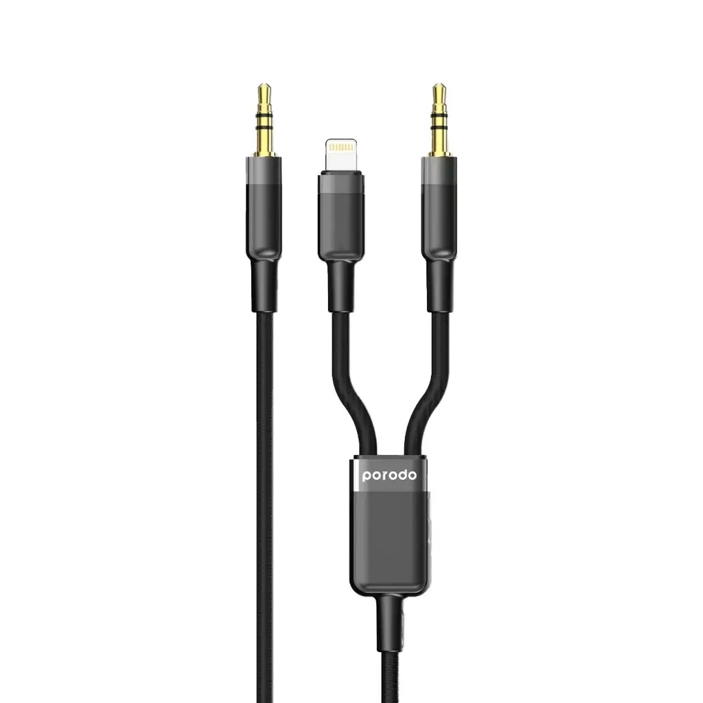 Porodo Multi -Device Aux 3.5MM Lightning 4FT-1.2M in Oman Porodo Multi -Device Aux 3.5MM Lightning 4FT-1.2M in Oman