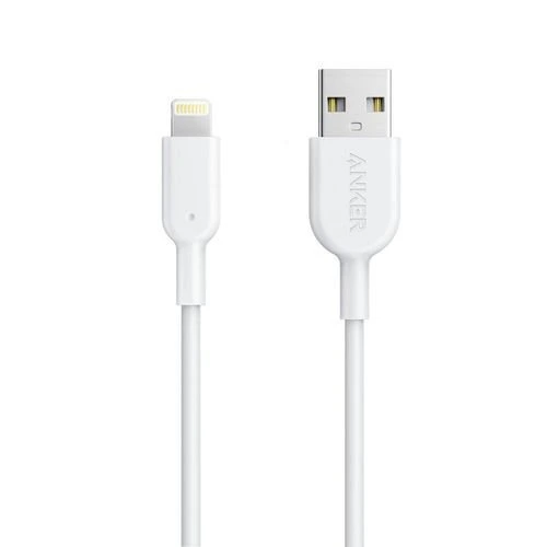 A8432H22 Anker powerline 11 usb-A cable with lightning Cont 3FT A8432H22 Anker powerline 11 usb-A cable with lightning Cont 3FT front view