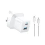 Anker 323 Charger 33w 3ft C-L Bundle AN.B2331k21.wt front view