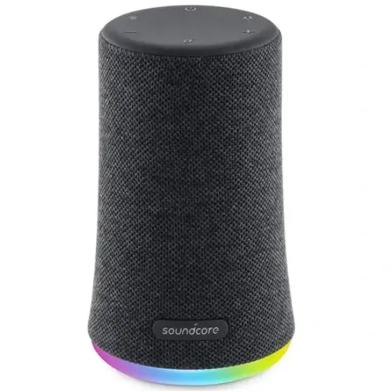SOUNDCORE FLARE MINI BLACK AN.A3167012.BK in Oman Soundcore fabric Bluetooth speaker with RGB light in Oman at Sky Gadgets