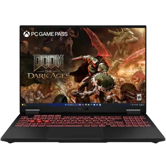 ASUS TUF A16 Gaming Laptop Ryzen AI 9 270 32GB Ram 1TB SSD RTX 5070 8GB in Oman ASUS TUF A16 Gaming Laptop Ryzen AI 9 270 32GB Ram 1TB SSD RTX 5070 8GB in Oman front view