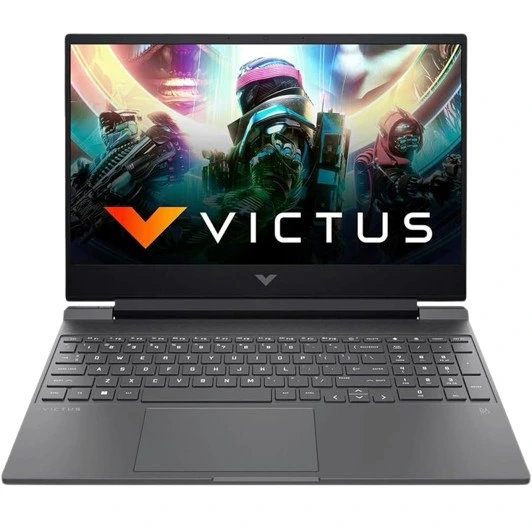HP VICTUS 15 Gaming Laptop CORE 7 16GB Ram 512GB SSD RTX 5060 8GB in Oman HP VICTUS 15 Gaming Laptop CORE 7 16GB Ram 512GB SSD RTX 5060 8GB in Oman front view