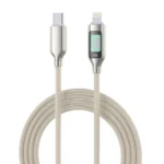 Pawa Meridian Led Braided Cable Type C to Lightning 27W - CBLCL122 in Oman front view