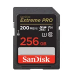 Sandisk SD Camera Card 256GB Extreme Pro 200MB in Oman front view