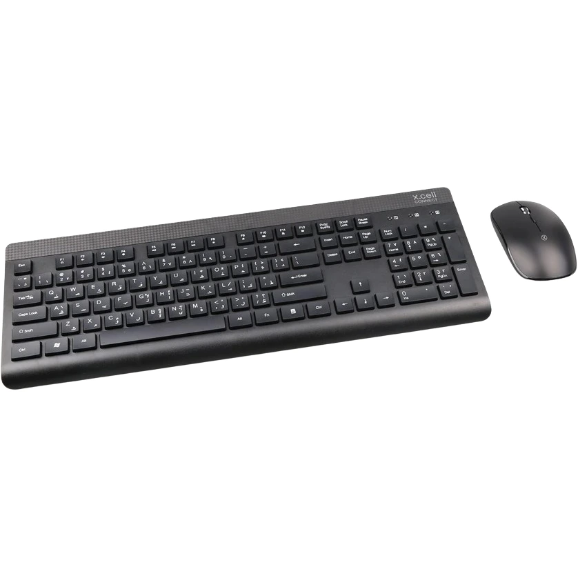 XCell Wireless Keyboard + Mouse Combo XL-D-202WL in Oman XCell Wireless Keyboard + Mouse Combo XL-D-202WL in Oman front view