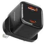 Porodo Viktor Series 25W Dual Port Wall Charger Uk Standard Plug Type in Oman front view