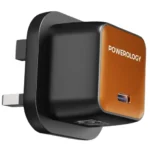 Powerology PD45W QX 45W Pocket Sized Gan Adapter PWCUQC055 in Oman front view